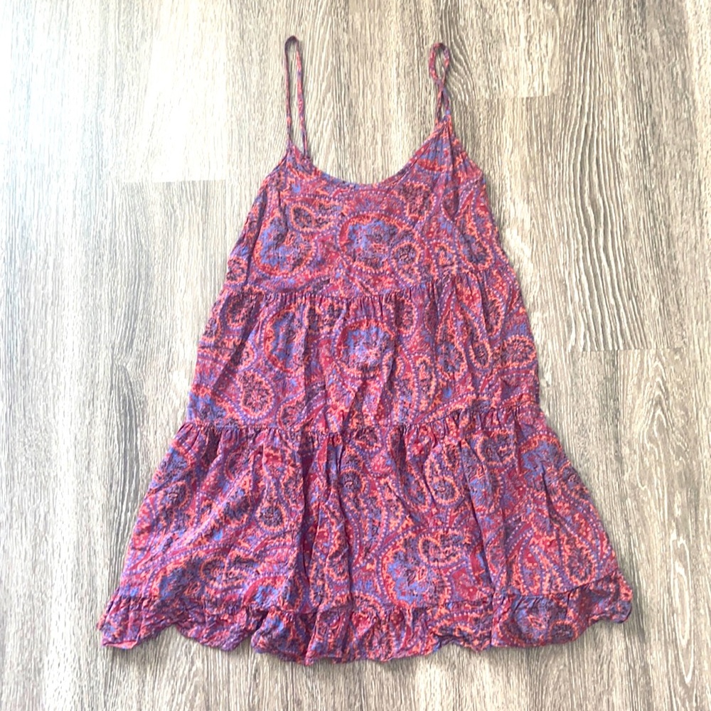 Lightly worn Aztec design flowy dress
